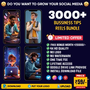 3000+ BUSSINESS TIPS REELS BUNDLE
