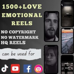 1500+ emotional Motivational Reels Bundle, faceless reels, instagram reels, youtube shorts, reels bundle, luxury videos, social media boost