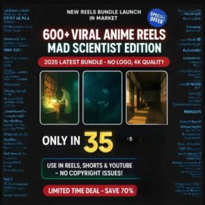 🔥 NEW LAUNCH: 600+ Viral Mad Scientist Reels Bundle 2025 – Only ₹35! 🚀🎉🔥