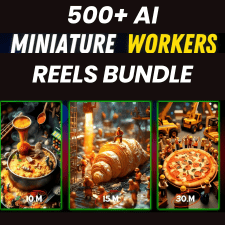 500+ Viral AI Miniature Reels Bundle 🔥 | Mini Worker 🚀
