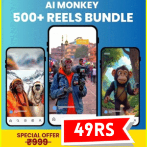 VIRAL AI MONKEY VLOG 500+ REEL BUNDLE
