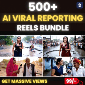 🔥NEW LAUNCH: 500+ Viral AI Reporting Reels Bundle