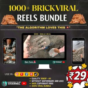 1000+ Brick Work Reels Bundle 🧱🎥 | Perfect for Builders & Designers!