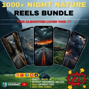 Nature's Night: 1000+ Relaxing Reels Collection 🌿✨