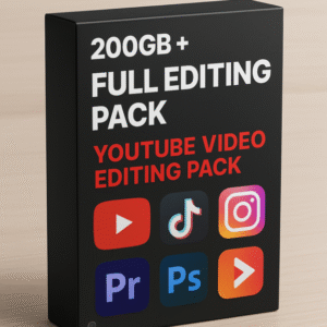 🎬 Ultimate 200GB YouTube Editing Mega Pack 🚀