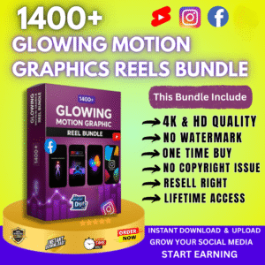 1400+ GLOWING MOTION REEL BUNDLE