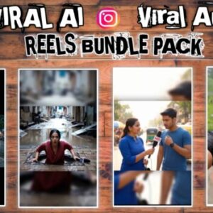 Viral Ai Aunty & reporter Reels bundle pack