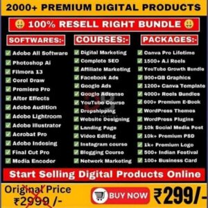 2000+ Premium Digital Products: Lifetime Access to a Massive Resource Library