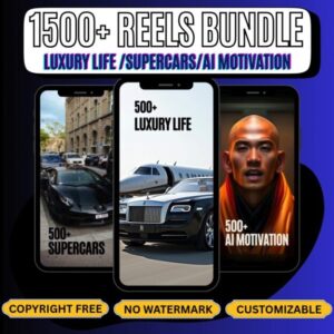 1500+ Viral Reels Bundle – Luxury Life, Supercars & AI Motivation 🚀1500+ Viral Reels Bundle – Luxury Life, Supercars & AI Motivation 🚀