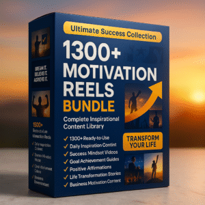 1300+ Motivation Reels Bundle - Ultimate Inspirational Content Collection for Success-Minded Creators