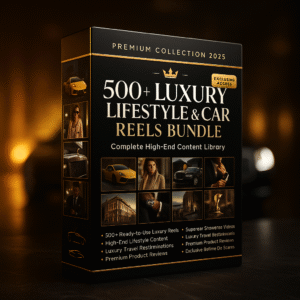 500+ Luxury Lifestyle & Car Reels Bundle - Premium High-End Content Collection for Elite Creators
