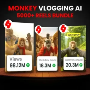 500+ AI MONKEY VLOG REEL BUNDLE