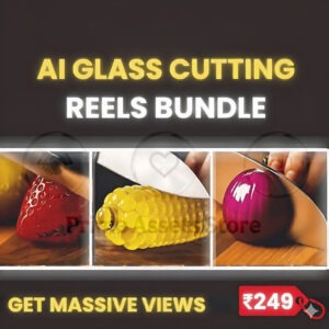 ASMR Ai Glass Cutting Reels Bundle