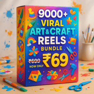 9000+ Viral Art & Craft Reels Bundle - Boost Your Social Media with Ready-Made Content
