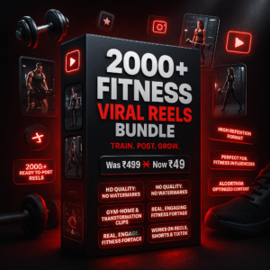 “2000+ Fitness Viral Reels Bundle – Train. Post. Grow. 🔥”