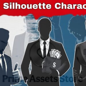 150+ Silhouette characters png