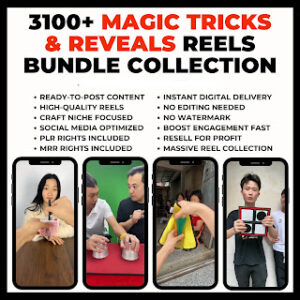 2000+ Magic Tricks & Reveals Reels Bundle Pack Download 2025