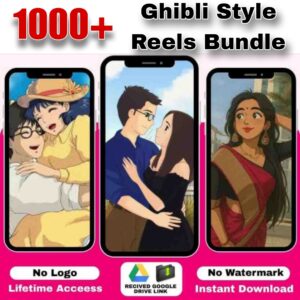 1000+ Ghibli Style Reels Bundle