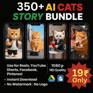 350+ AI Cats Reels Bundle - Viral Cat Videos for Social Media & Marketing