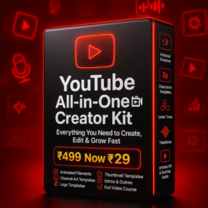 YouTube All-in-One Creator Kit 🎥 – Create. Edit. Grow. Monetize.
