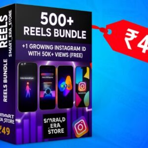 Glowing Motion Graphics Reels Bundle + Active Instagram ID (55 Reels | 50K+ Views)