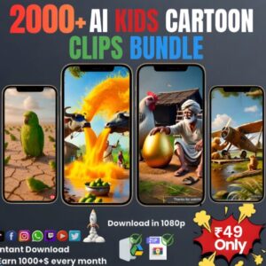 2000+ AI Kid Story Reels Bundle 🔥 (Trending Viral Reels Collection)