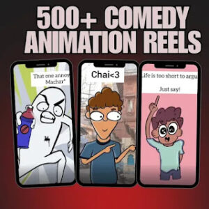 500+ 2D Animation Reels Bundle Pack