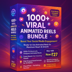 1000+ Viral Animated Reels Bundle - Skyrocket Social Media Engagement & Sales!