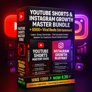 YouTube Shorts & Instagram Growth Master Bundle (Bonus 5000 Viral Reels )