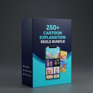 250+ CARTOON EXPLANATION REELS BUNDLE