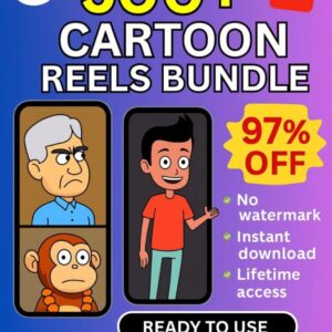 Cartoon Reels Bundle (500+ Viral Reels) – Trending Cartoon Clips for Reels & Shorts