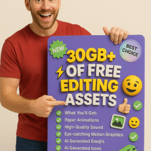 30GB+ ULTIMATE Editing Assets Bundle – Everything You Need To Edit Like A PRO! 🤯