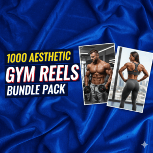 1000+ Aesthetic Gym Reels Bundle | Viral Fitness Content Pack