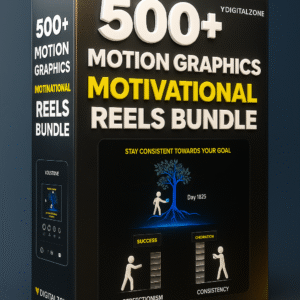 500+ Motion Graphics Motivational Reels Bundle: Boost Your Social Media Engagement