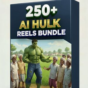 250+ AI Hulk Reels Bundle - Viral Instagram & TikTok Content for Growth
