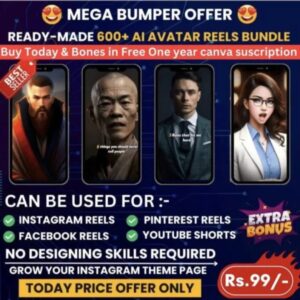​🤖 1500+ Premium AI Avatar Reels Bundle 🚀 | 💎 4K Quality | 🚫 No Watermark | 📈 Boost Your Growth Today!