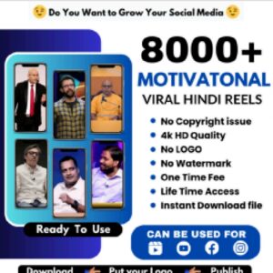 ​🔥 8000+ Viral Hindi Motivational Reels Bundle 📈 | ✨ No Copyright & No Watermark | 🎥 4K HD Quality | 🚀 Ready to Use!