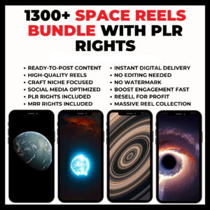 🌌 1200+ Space Content Reels Bundle Pack (HD Quality)