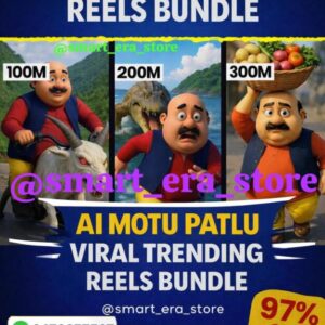 AI Motu Patlu Most Viral And Trending 4K Reels Bundle – First Time on Internet (₹99 Only)