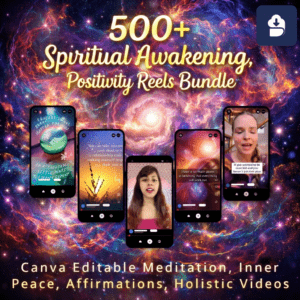 500+ Spiritual Reels Mindfulness, Affirmations & Meditation Videos for IG, TikTok, YouTube