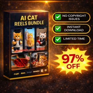 1000+ AI Cat Reels Bundle – Cute, Funny & Viral Cat Reels (₹59 Only)