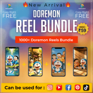 🤩1000+ Doremon Reels BundleREEL BUNDLE 👉Put your logo👉 Publish🤩