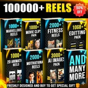 1.3LAKH REELS BUNDLE 🎁 + VIDEO EDITING FILE 🗃️ + FREE GIFT