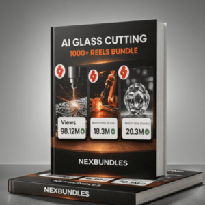 AI Glass Cutting 1000+ Reels Bundle – Viral Edition