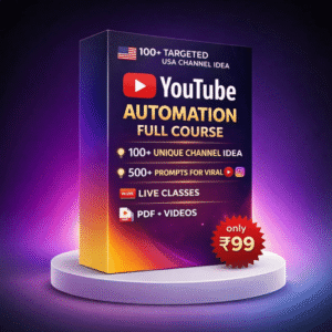 YOUTUBE AUTOMATION FULL COURSE 2026 [LIVE CLASSES]