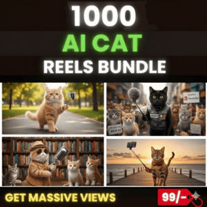 AI Cat Funny Trending Reels Bundle (1500+ Viral Clips) 🔥✨